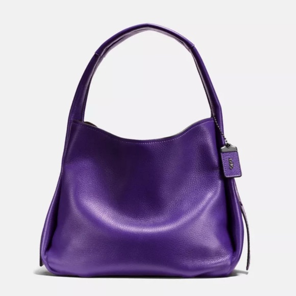 COACH 1941 Bandit Hobo In Pewter Purple With Snakeskin Detail - Picture 4 of 4